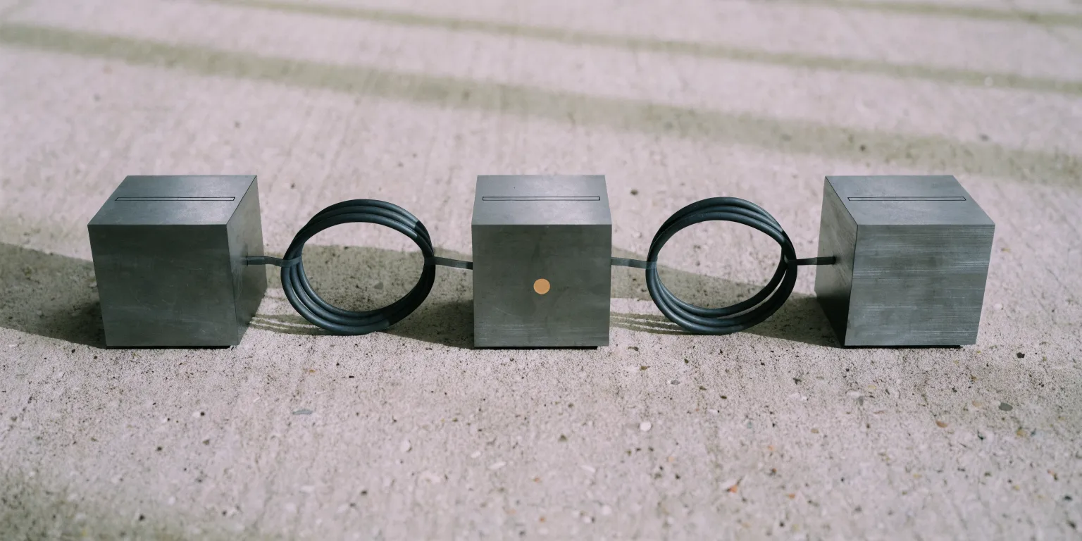 Three connected modules in a pipeline — ASR, LLM, and TTS stages of a production voice AI system